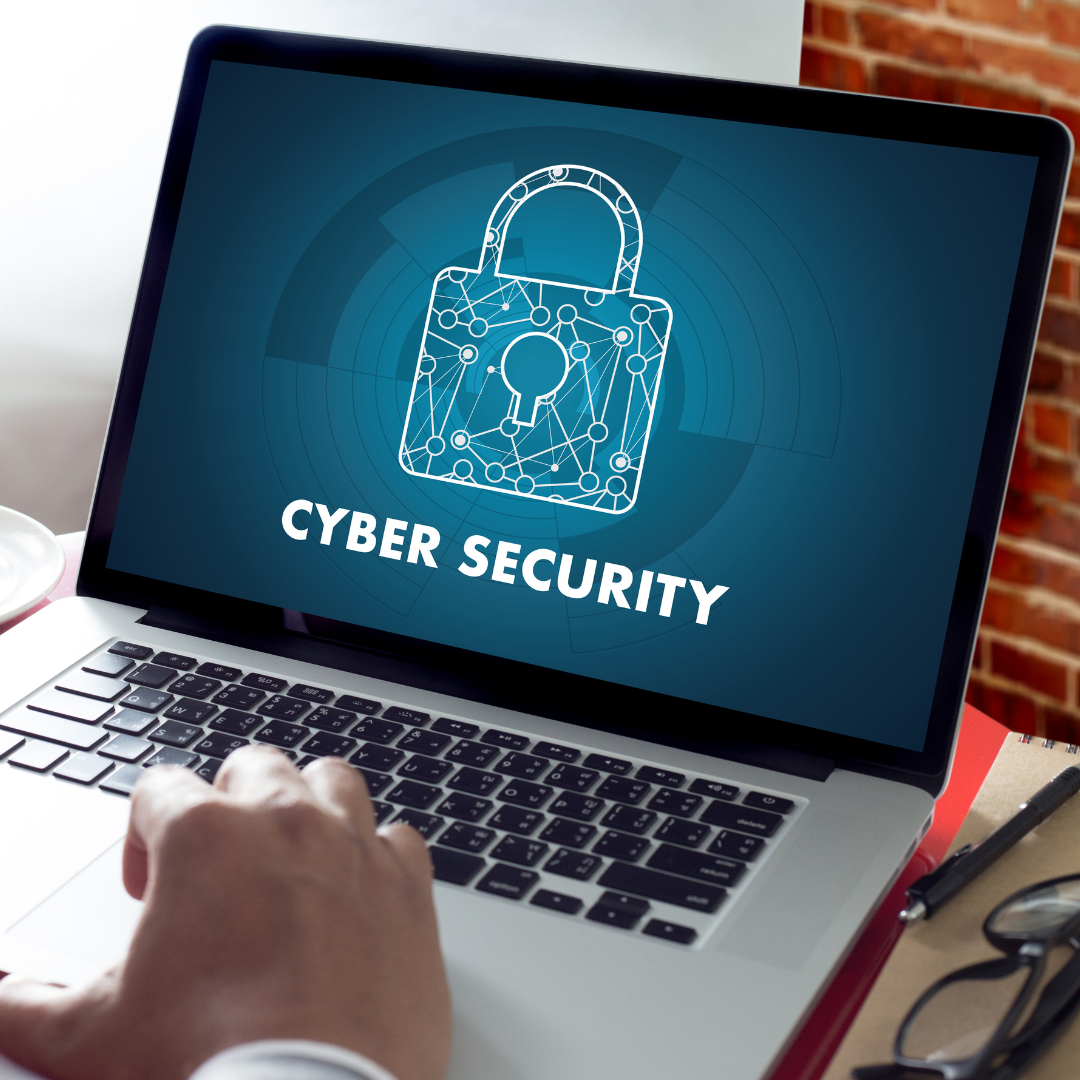 Digital padlock icon on a futuristic sphere, representing cyber security, data protection and secure systems.